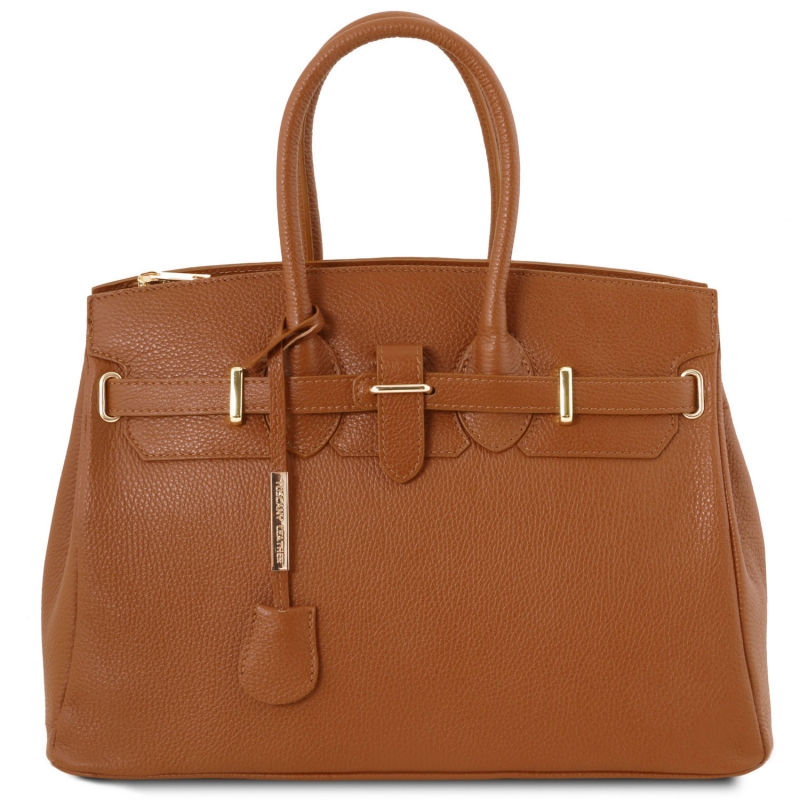 TL Bag Leder-Handtasche_TL141529-Cognac